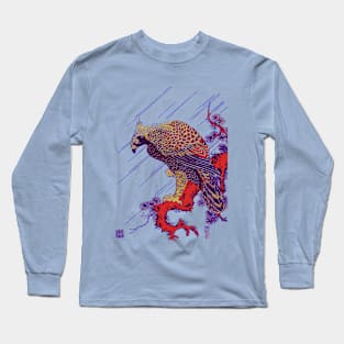 Splatter Art Falcon Long Sleeve T-Shirt